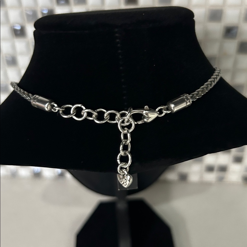 Brighton Silver Pendant Necklace with Crystal Accents - Picture 4 of 4